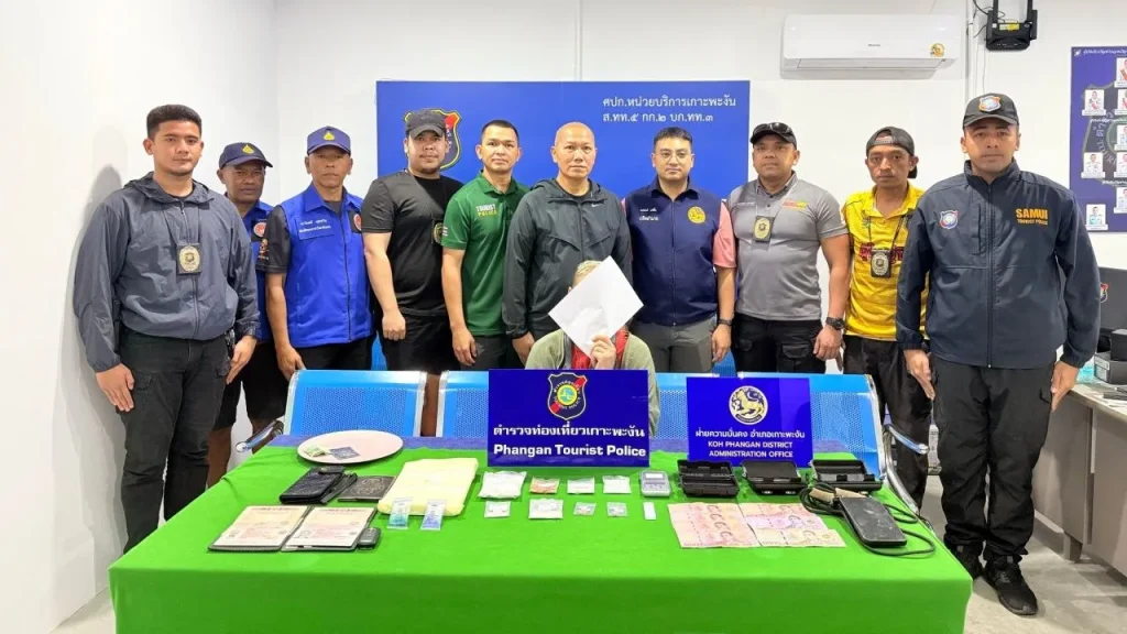 Russian DJ Arrested in Koh Phangan Drug Raid by Tourist Police (2)